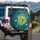 Cross-String Tennis Racket Orbiting Balls - Game Day Sport Enthusiast Gift for Players Spare Tire Cover - 3