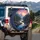 Snow-Capped Mountain Valley Winding River Sunset - Outdoor Explorer Gift Spare Tire Cover - 3