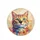 Expressive Abstract Cat Portrait Emerald Eyes - Car Decor Gift for Cat Lovers Spare Tire Cover - 4