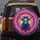 Stylized Bull Metallic Hat Cosmic Energy Nebula – Psychedelic Art Enthusiast Gift Spare Tire Cover - 5