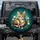 Tabby Cat Green Eyes Pink Nose Relaxed Pose Daisies Floral Leaves - Cat Lover Gift Spare Tire Cover - 1