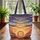 Celestial Sunburst Canyon Personalized Name - Everyday Carry Gift for Someone You Love Quilted Tote Bag - 3