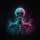 Realistic Dual-Tone Neon Human Skeleton Bust – Cosmic Decor Gift Spare Tire Cover - 6