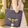 Bee with Spread Wings Honeycomb Your Name Medallion Market Day Gift Quilted Tote Bag - 4
