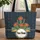 Ornate Desert Cacti Blooms Botanical Wreath - Everyday Carry Gift for Gardener Quilted Tote Bag - 1