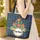 Ornate Desert Cacti Blooms Botanical Wreath - Everyday Carry Gift for Gardener Quilted Tote Bag - 4