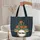 Ornate Desert Cacti Blooms Botanical Wreath - Everyday Carry Gift for Gardener Quilted Tote Bag - 5