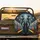 Majestic Black Elephant Mandala Subway Train Graffiti - Elephant Lover Gift Spare Tire Cover - 2