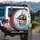 Pirate Ship Skull Crossbones Golden Anchor - Nautical Road Trip Essentials Spare Tire Cover - 3