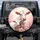 White Cow Pink Cherry Blossom Wildflower Farmhouse Decor Cow Lover Gift Spare Tire Cover - 1