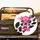 Pink Glitter Cow Head Heart - Farmhouse Decor Cow Lover Gift Spare Tire Cover - 2