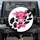 Pink Glitter Cow Head Heart - Farmhouse Decor Cow Lover Gift Spare Tire Cover - 1