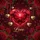 Faceted Heart Roses Starbursts Love - Anniversary Gift for Her Spare Tire Cover - 6
