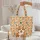 Pembroke Welsh Corgi Autumn Leaves Pine Trees Wooden Sign - Dog Lover Everyday Carry Gift Quilted Tote Bag - 5