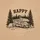 Happy RV Camping Mountain Wood Grain - Outdoor Travel Gift for RVers Spare Tire Cover - 6