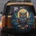 Owl Full Moon Golden Stars Flying Birds Celestial Sky - Wildlife Outdoor Explorer Gift Spare Tire Cover - 5