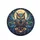Owl Full Moon Golden Stars Flying Birds Celestial Sky - Wildlife Outdoor Explorer Gift Spare Tire Cover - 4