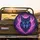 Glowing Wolf Head Neon Fractals Cosmic Sky - Fantasy Adventure Gift Spare Tire Cover - 2