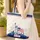 Statue of Liberty American Flag Fireworks Cityscape - Independence Day Carry Gift Quilted Tote Bag - 4