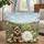 Yorkshire Terrier Wildflower Meadow Floral Wreath - Dog Lover Everyday Carry Gift Quilted Tote Bag - 1