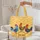 Patchwork Roosters Floral Wreath Polka Dots - Everyday Carry Gift Quilted Tote Bag - 5