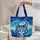 Personalized Luminous Cat Face Liquid Art - Everyday Carry Gift for Cat Lover Quilted Tote Bag - 5