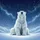 Fluffy Polar Bear Sparkling Starry Arctic Night - Wildlife Lover Gift Spare Tire Cover - 6