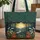 Floral Wreath Name Lily of the Valley Orange Red Flora Enchanted Moon - Everyday Carry Gift Quilted Tote Bag - 1