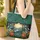 Floral Wreath Name Lily of the Valley Orange Red Flora Enchanted Moon - Everyday Carry Gift Quilted Tote Bag - 4
