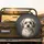 Fluffy Shih Tzu Havanese Mix Dog with Cream Grey Fur - Car Decor Gift for Dog Lovers Spare Tire Cover - 2
