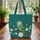 Barn Owl Daisies Butterflies Your Name - Everyday Carry Wildlife Lover Gift Quilted Tote Bag - 3