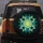 Deep Black Cosmic Glowing Geometric Starburst Mandala - Road Trip Travel Essentials Spare Tire Cover - 5