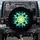 Deep Black Cosmic Glowing Geometric Starburst Mandala - Road Trip Travel Essentials Spare Tire Cover - 1