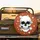 Grinning White Human Skull and Stars Distinctive Vehicle Style Gift for Car Enthusiasts Spare Tire Cover - 2