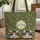Two Cats Wildflowers Personalized Name - Everyday Carry Gift for Cat Lovers Quilted Tote Bag - 1