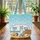Retro Travel Trailer Beach Sandcastle Beach Chair Seashells - Everyday Carry Gift Quilted Tote Bag - 3