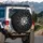 Scattered White Paw Prints - Pet Lover Vehicle Accessory Gift Spare Tire Cover - 3