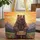 Grizzly Bear Wooden Sign Sunset Mountains Wildflowers - Wildlife Lover Gift Quilted Tote Bag - 1