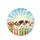 Five Puppies Picket Fence Sunbeams Clouds - Outdoor Decor Gift for Dog Owners Spare Tire Cover - 4