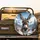 Friendly Donkey Face Snow Mountains Pine Trees - Wildlife Lover Gift Spare Tire Cover - 2