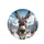 Friendly Donkey Face Snow Mountains Pine Trees - Wildlife Lover Gift Spare Tire Cover - 4