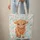 Highland Cow Calf Peony Rose Floral - Everyday Carry Gift for Cow Lover Quilted Tote Bag - 6