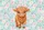Highland Cow Calf Peony Rose Floral - Everyday Carry Gift for Cow Lover Quilted Tote Bag - 7