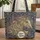Horse Head Organic Floral - Everyday Carry Gift for Horse Lover Quilted Tote Bag - 1