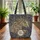 Horse Head Organic Floral - Everyday Carry Gift for Horse Lover Quilted Tote Bag - 3