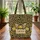 Golden Honeycomb Your Name Wooden Sign Bees - Everyday Carry Gift for Bee Lover Quilted Tote Bag - 3