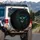 Monstrous Grinning Face Swirling Tendrils Car Decor - Dark Fantasy Gift Spare Tire Cover - 3