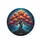 Ancient Tree Gnarled Roots Autumn Leaves Swirling Sapphire Teals - Fantasy Lover Gift Spare Tire Cover - 4