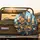 Distorted Architectural Cityscape Reflection Tiles Fragmented Mosaic Spare Tire Cover - 2