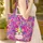 Vibrant Faceted Color Block Cat Face Lime Green Eyes Name Heart - Cat Lover Everyday Carry Gift Quilted Tote Bag - 4